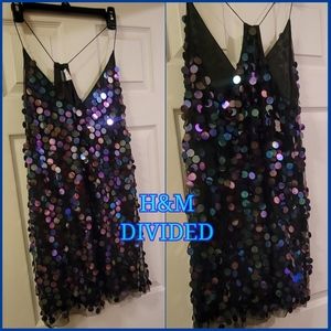 H&M DIVIDED Large Sequin Dress